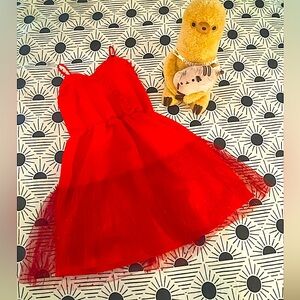 Festive and Fun Girl’s Red Party Dress (Sz. 11-12) FINAL PRICED ITEM